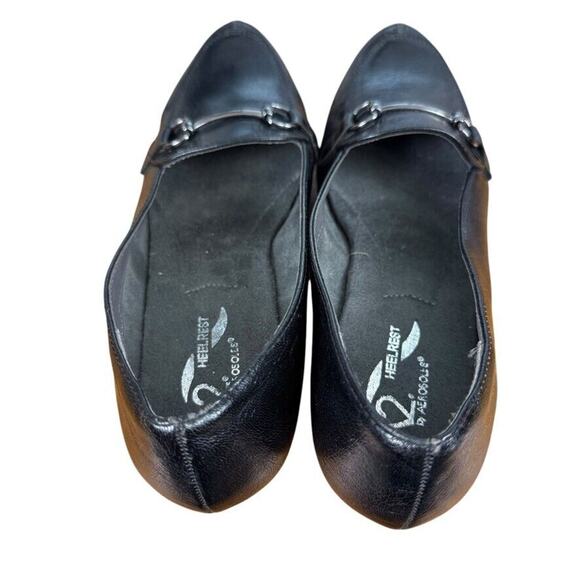 A2 Aerosoles Heelrest Love Spell Black Horse Bit Wedge Loafers Slip On Shoes 8.5 - Picture 10 of 16